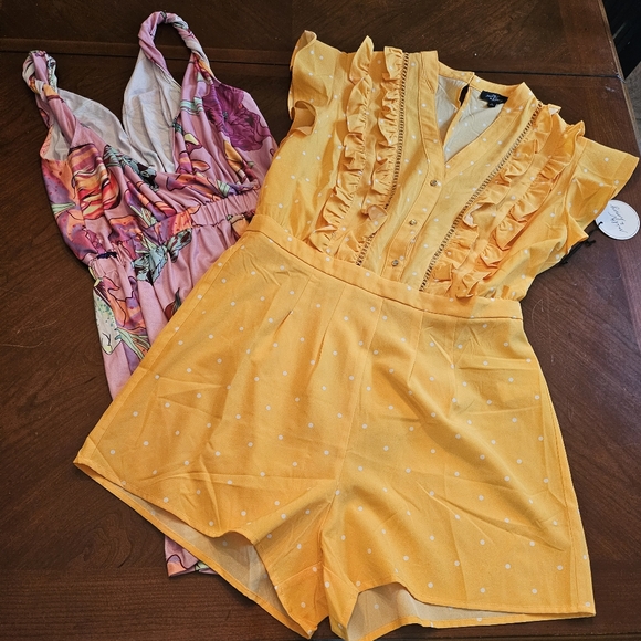 LOVEUDEAR and Milk & Honey rompers bundle - Picture 1 of 10